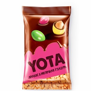 Драже Yota в новогоднем наборе c бисквитной вафлей