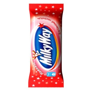 Конфеты Milky Way клубника в новогоднем наборе Milky Way Трамвай