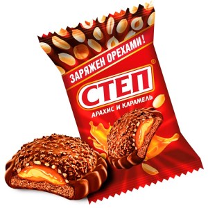 Десерт Степ в новогоднем наборе с вафлями