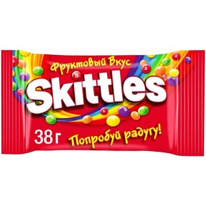Драже Скитлс в новогоднем наборе Дом с окошками M&M`s