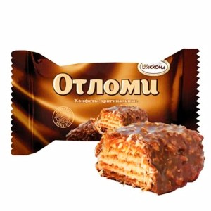 Конфеты Отломи в новогоднем наборе шоколадным зефиром 