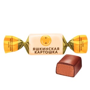 Конфеты Яшкинская картошка в новогоднем наборе с шоколадом Степ