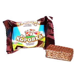 Конфеты Коровка в новогоднем наборе c плиточным шоколадом