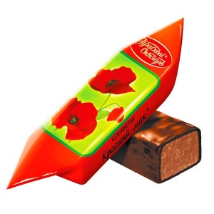 Конфеты Красный мак в новогоднем наборе c фруктовым мармеладом 