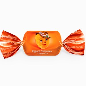 Конфеты Курага Петровна в новогоднем наборе шоколадным батончиком