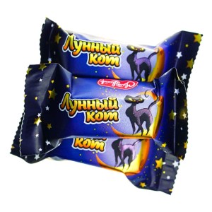 Конфеты Лунный кот в новогоднем наборе с мармеладом