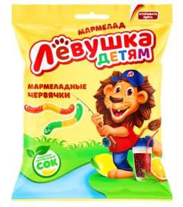 Мармелад Левушка в новогоднем наборе с птичьим молоком
