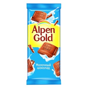 Шоколад Альпен Голд в новогоднем наборе с яйцом Kinder Сюрприз