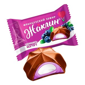 Зефир Жаклин в новогоднем наборе с мини-шоколадкой