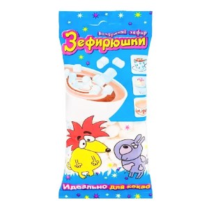 Зефирюшки для какао в новогоднем наборе с мини-плиткой
